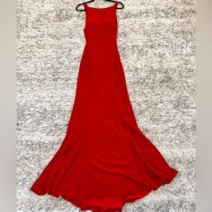 Nordstrom Rack Ieena for Mac Duggal Low-Back Sleeveless Trumpet Gown- Red